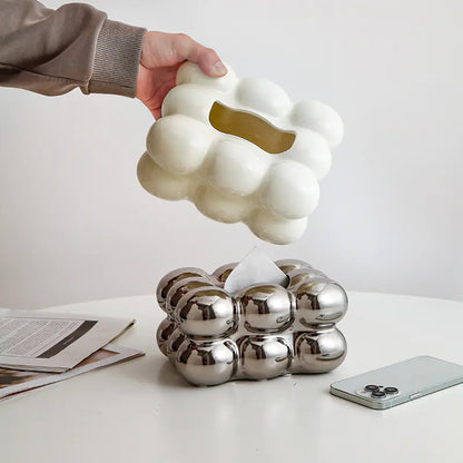 Modern Minimalist Cotton Candy Tissue Box Decor
