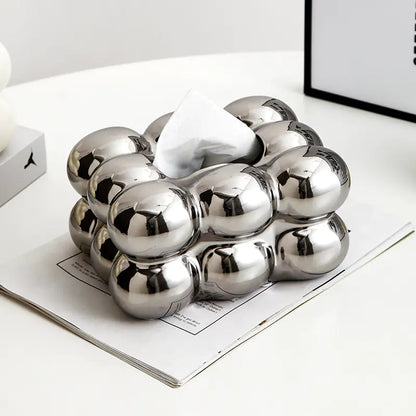 Modern Minimalist Cotton Candy Tissue Box Decor